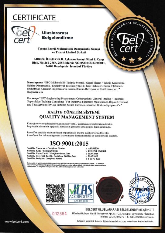  ISO 9001 2015 KALİTE YÖNETİM SİSTEMİ 