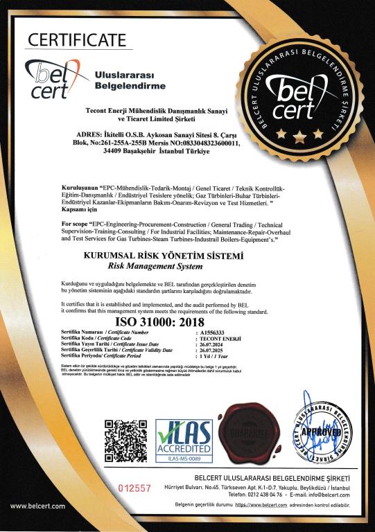 ISO 31000:2018 KURUMSAL RİSK YÖNETİM SİSTEMİ