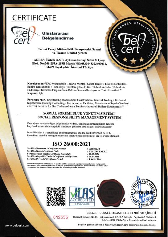 ISO 26000:2021 SOSYAL SORUMLULUK YÖNETİM SİSTEMİ