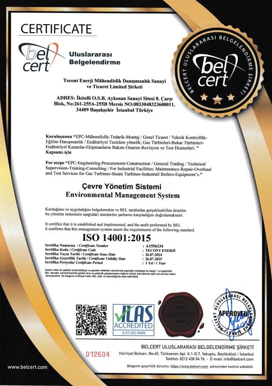ISO 14001:2015 ÇEVRE YÖNETİM SİSTEMİ 